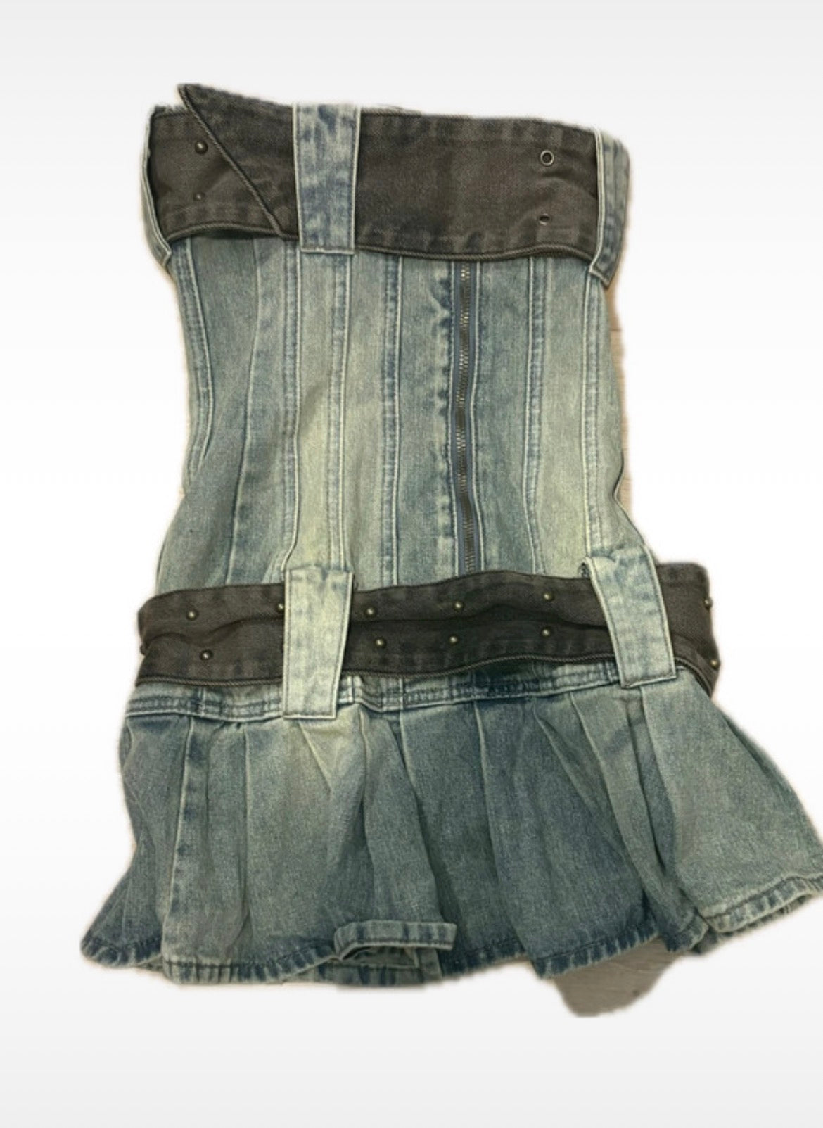 Jaded London denim mini рокля с корсетна конструкция - XS