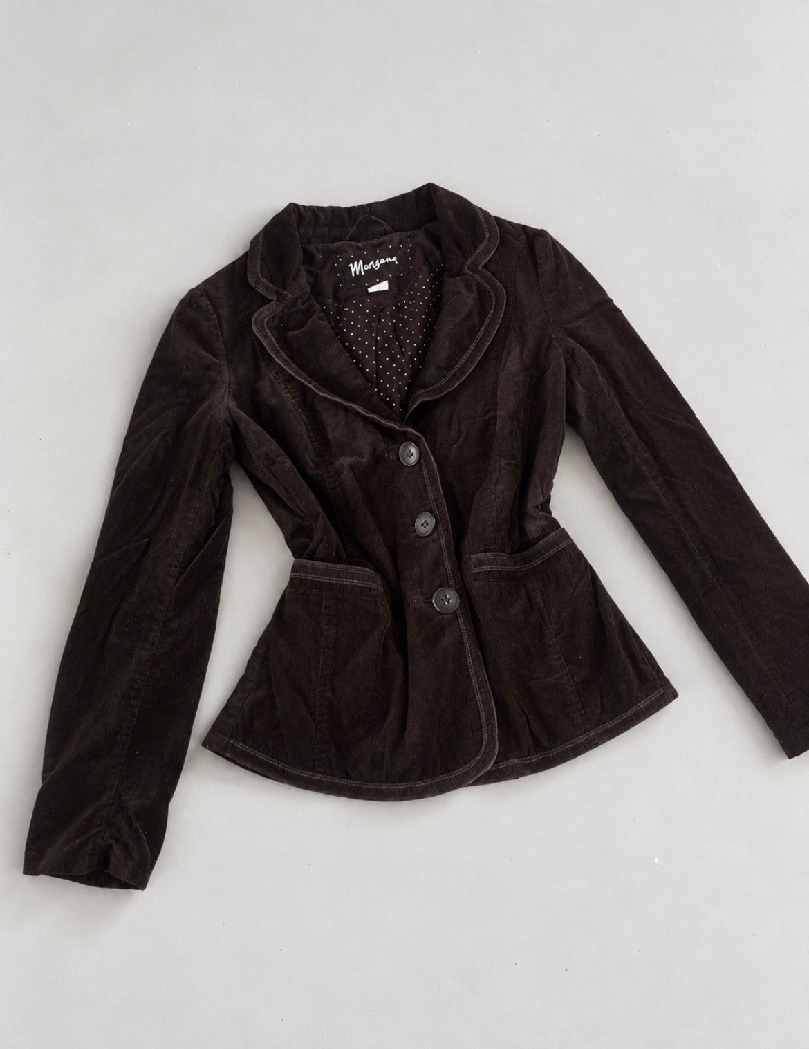 Vintage Y2K Monsoon Brown Corduroy Blazer