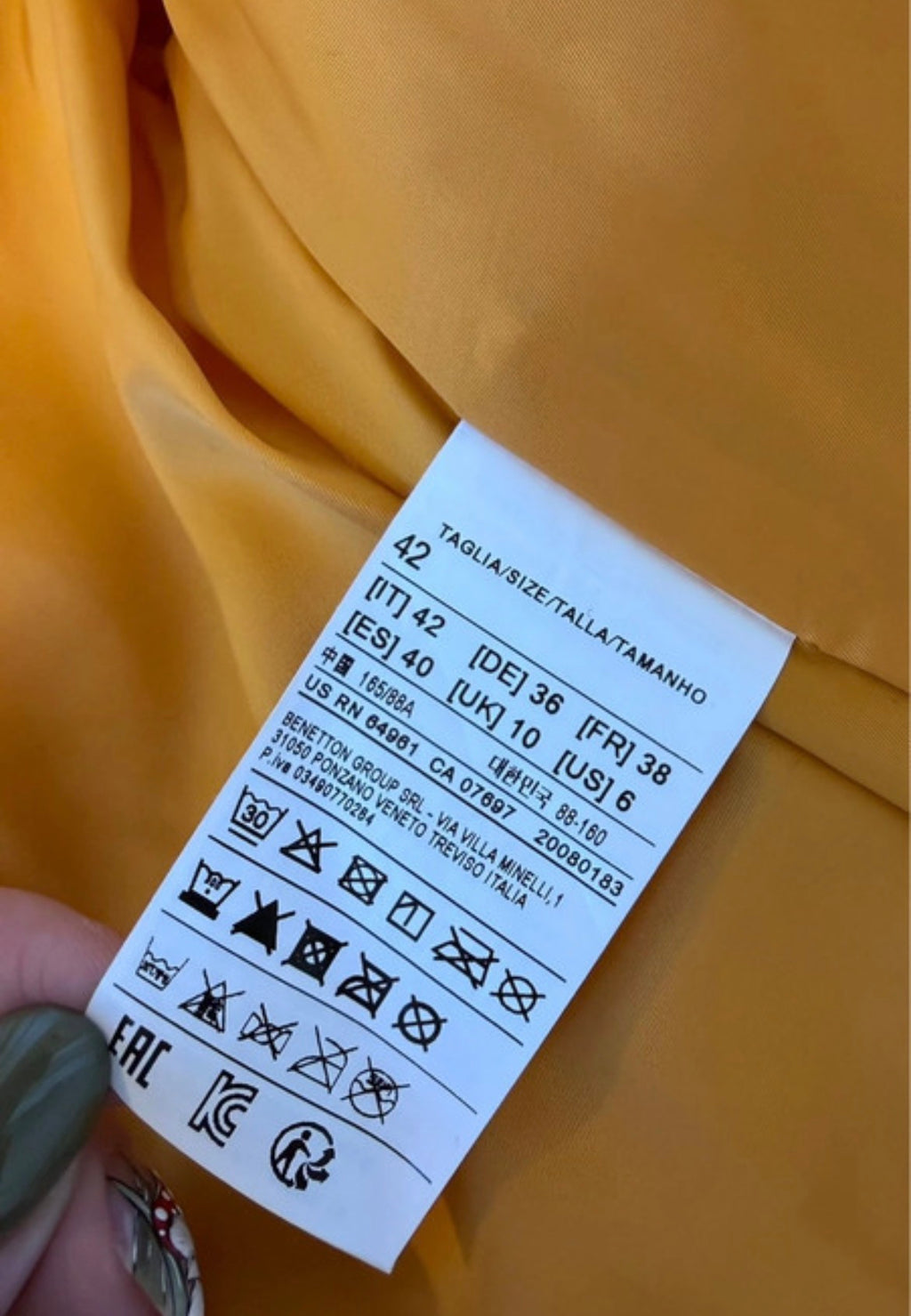 United Colors of Benetton Pink Faux Mongolian Fur яке