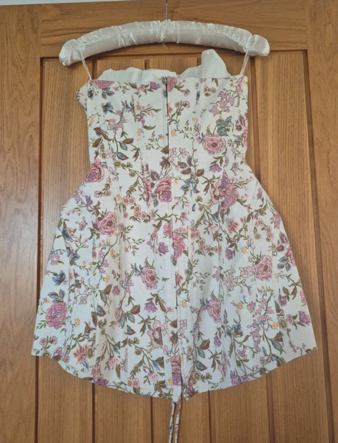 Zara floral corset mini рокля