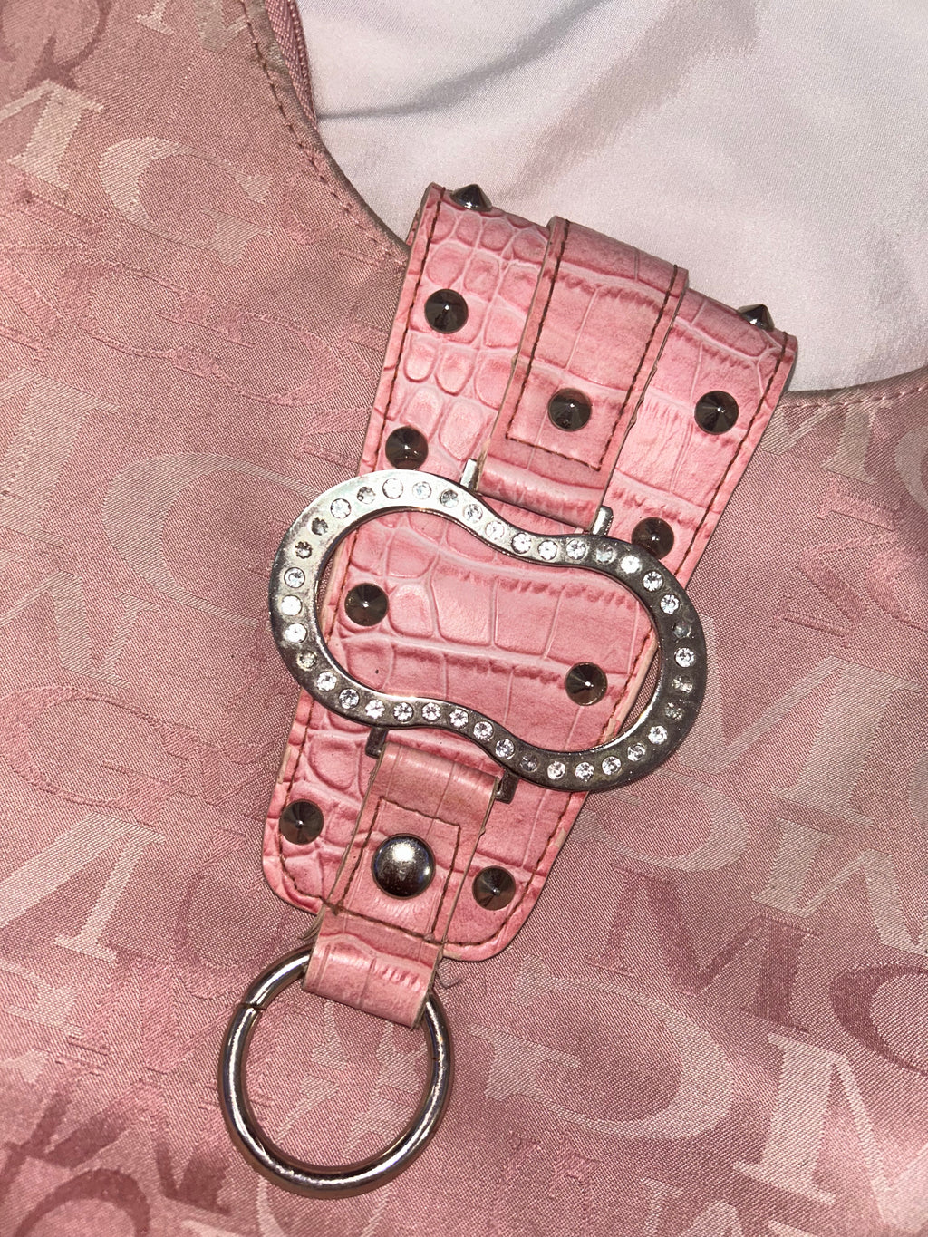 Vintage MNG by Mango Y2K monogram shoulder чанта