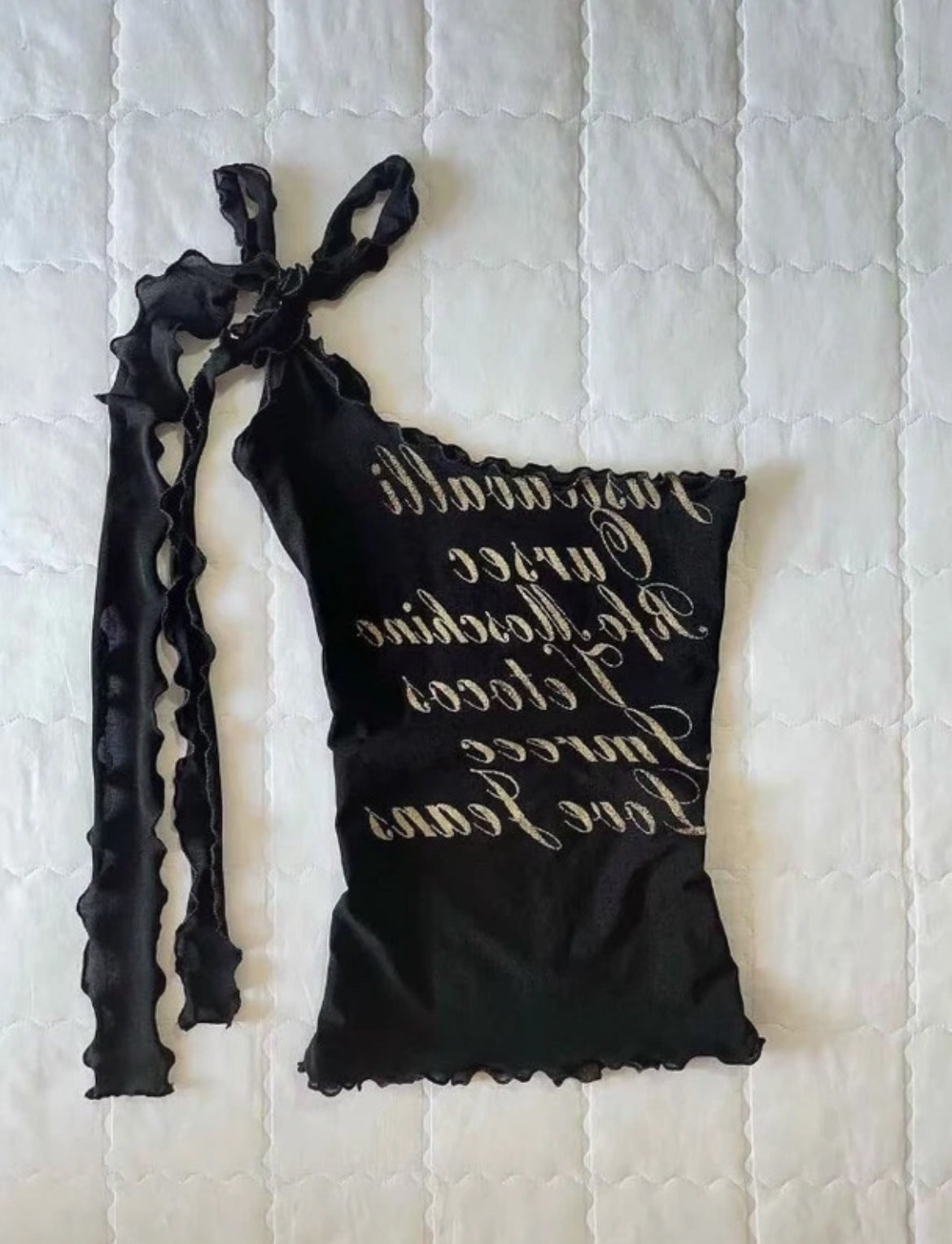 Vintage Y2K printed top – оригинален early 2000s модел