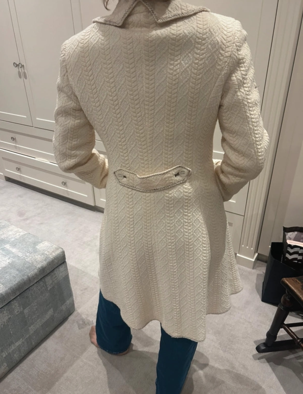 Vintage Shirt Passion Italian Wool Blend Structured палто