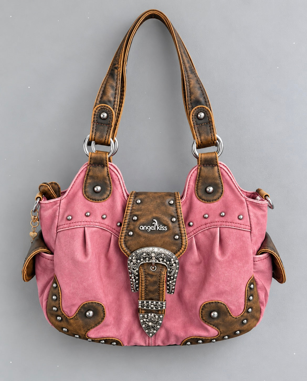 Angel Kiss Pink Western Studded чанта