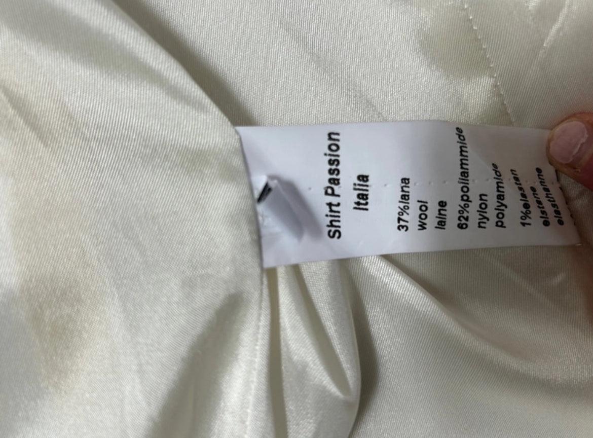 Vintage Shirt Passion Italian Wool Blend Structured палто