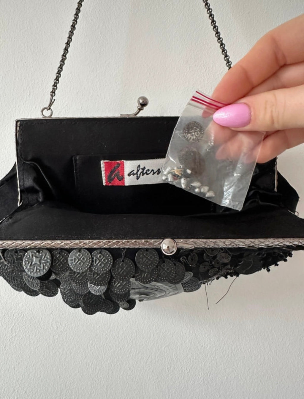 Vintage Aftershock Y2K Embellished Clutch чанта