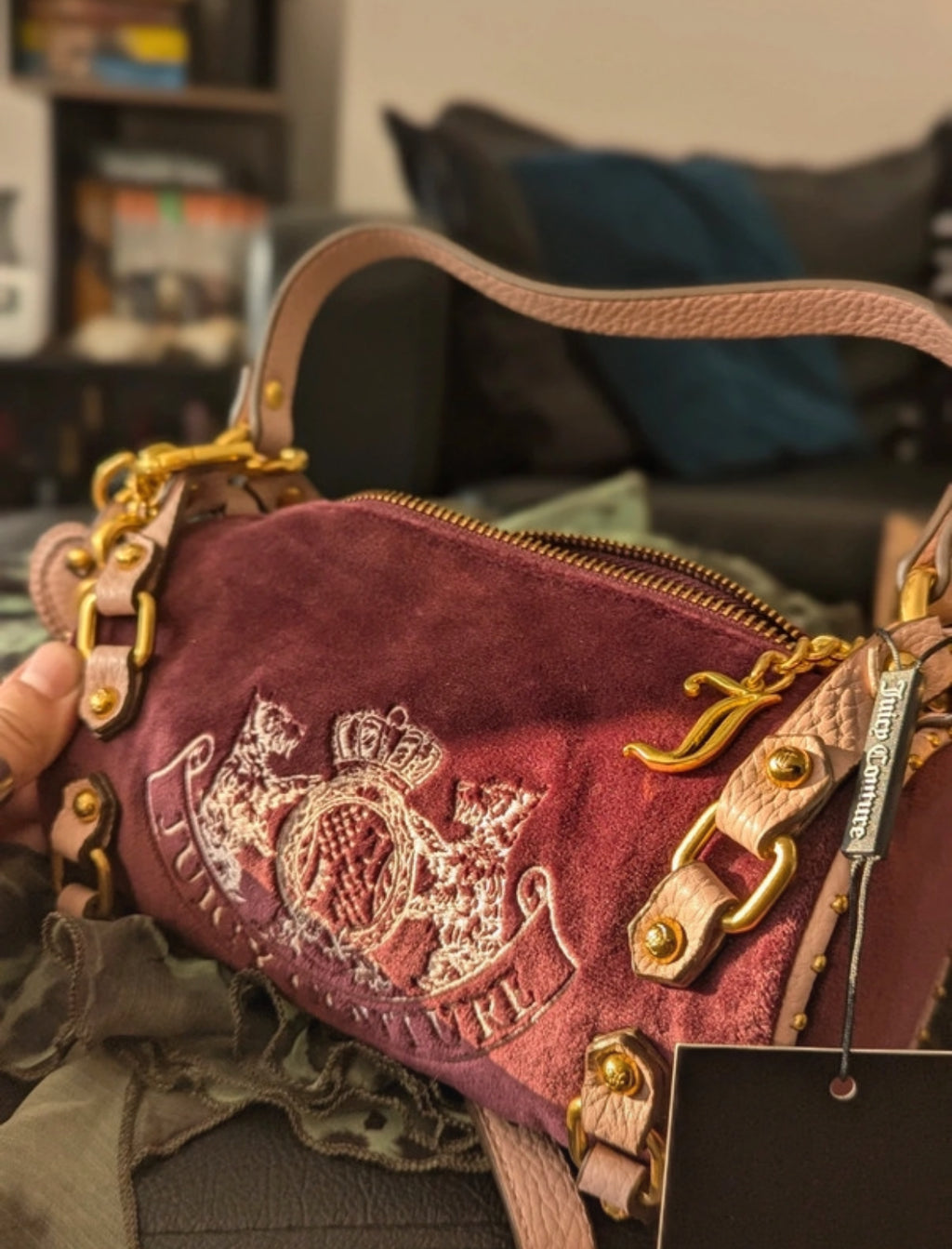 Рядка Juicy Couture barrel чанта