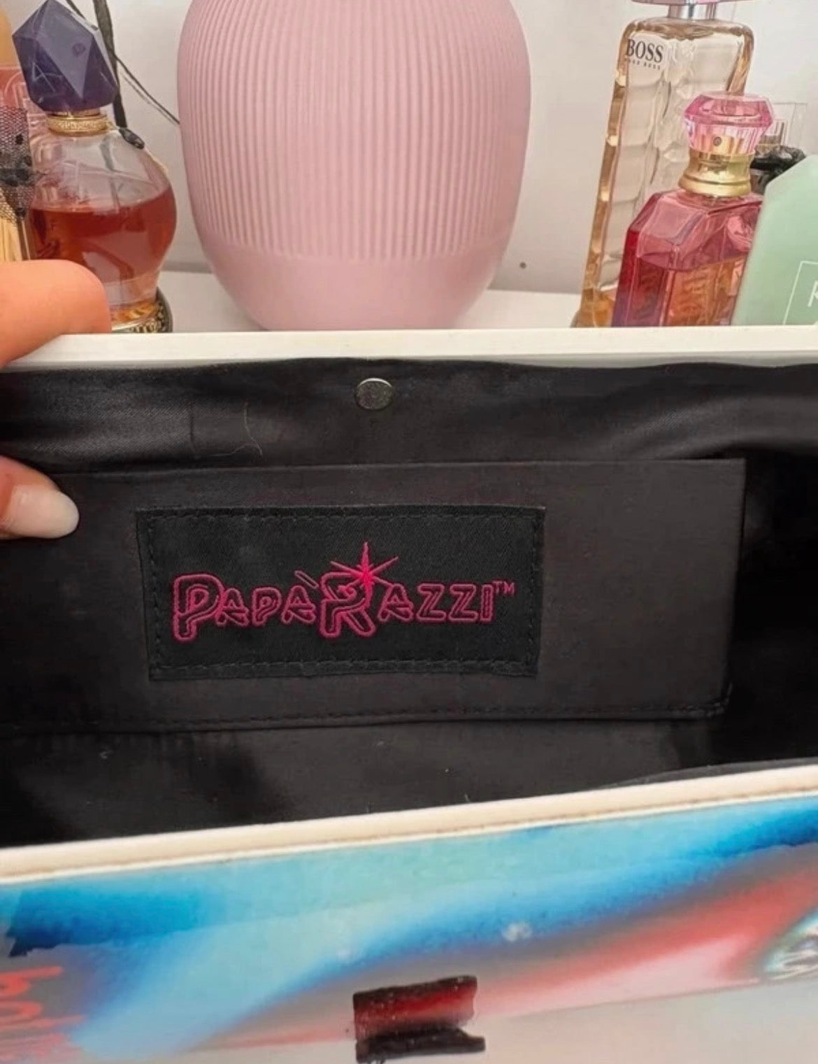 Papà Razzi Magazine Print Clutch
