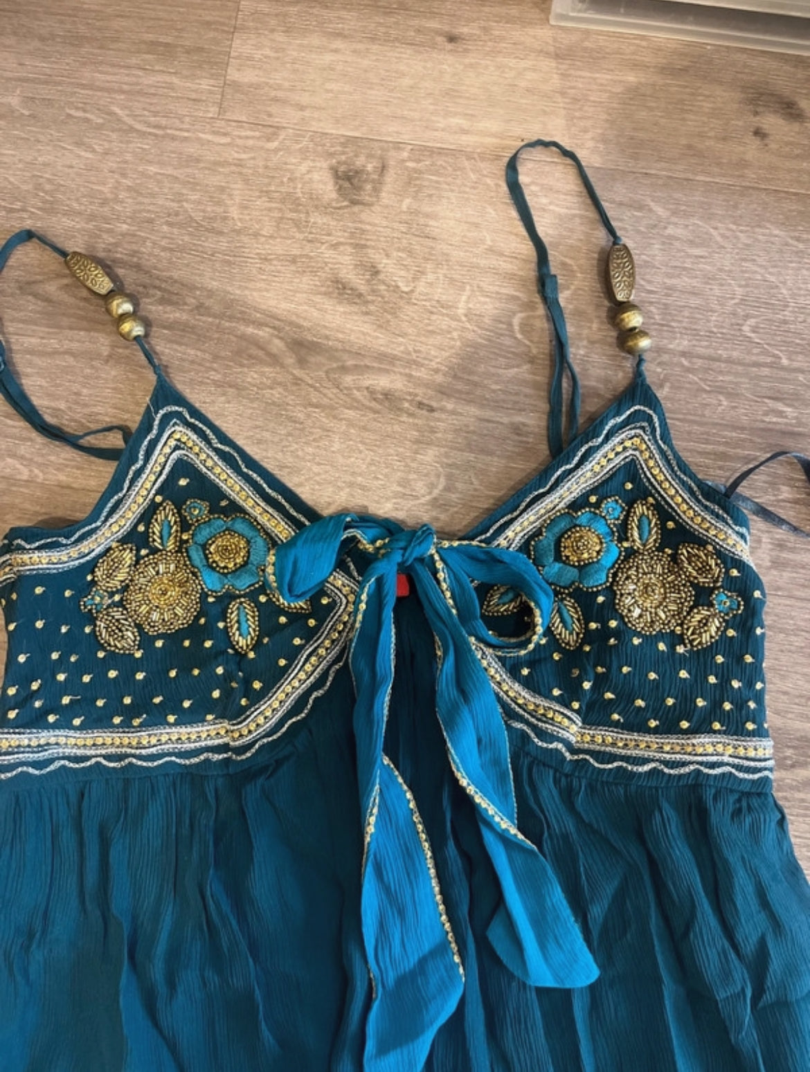 Vintage Monsoon embellished макси рокля