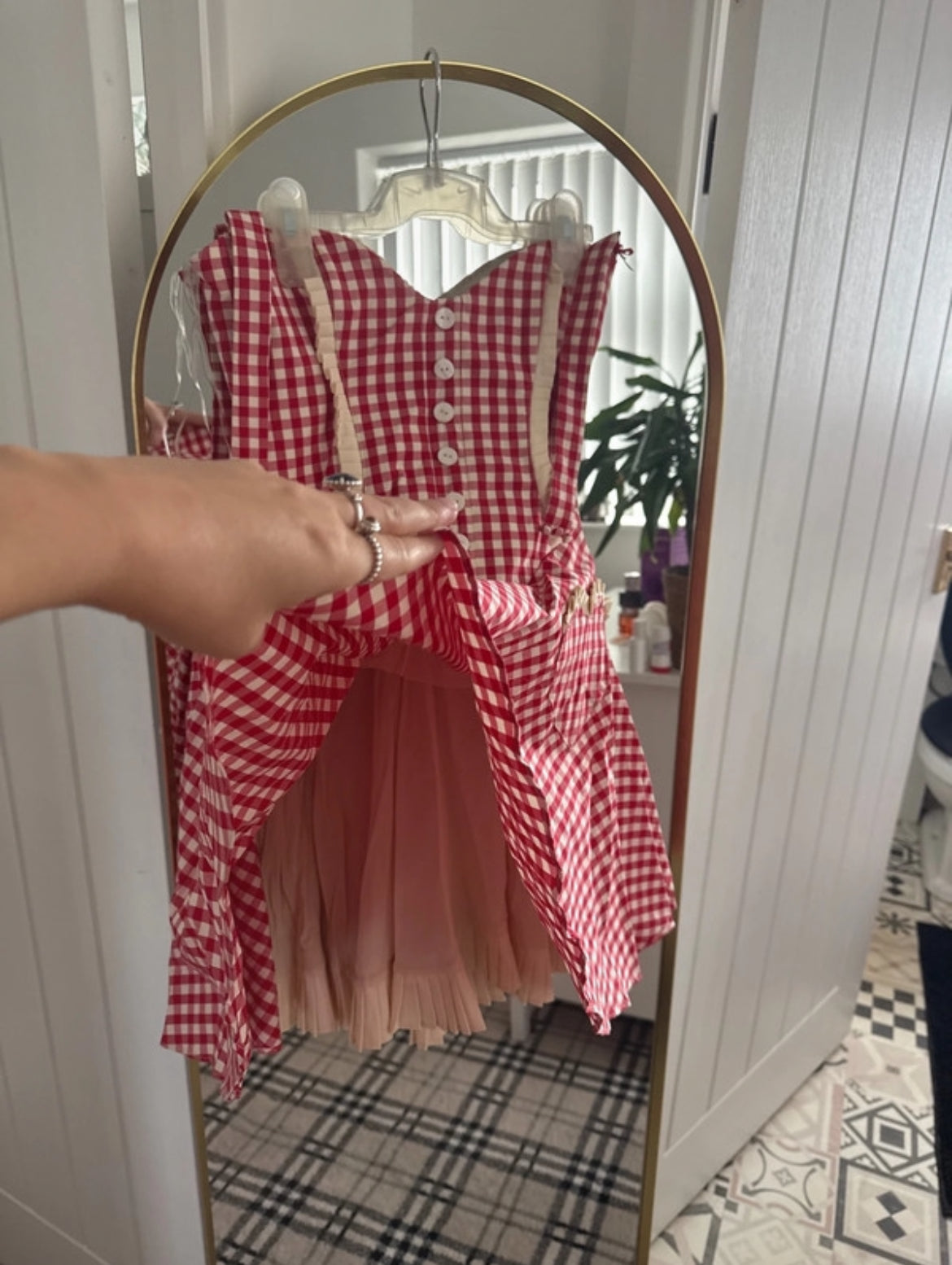 Мини рокля House of CB Gingham