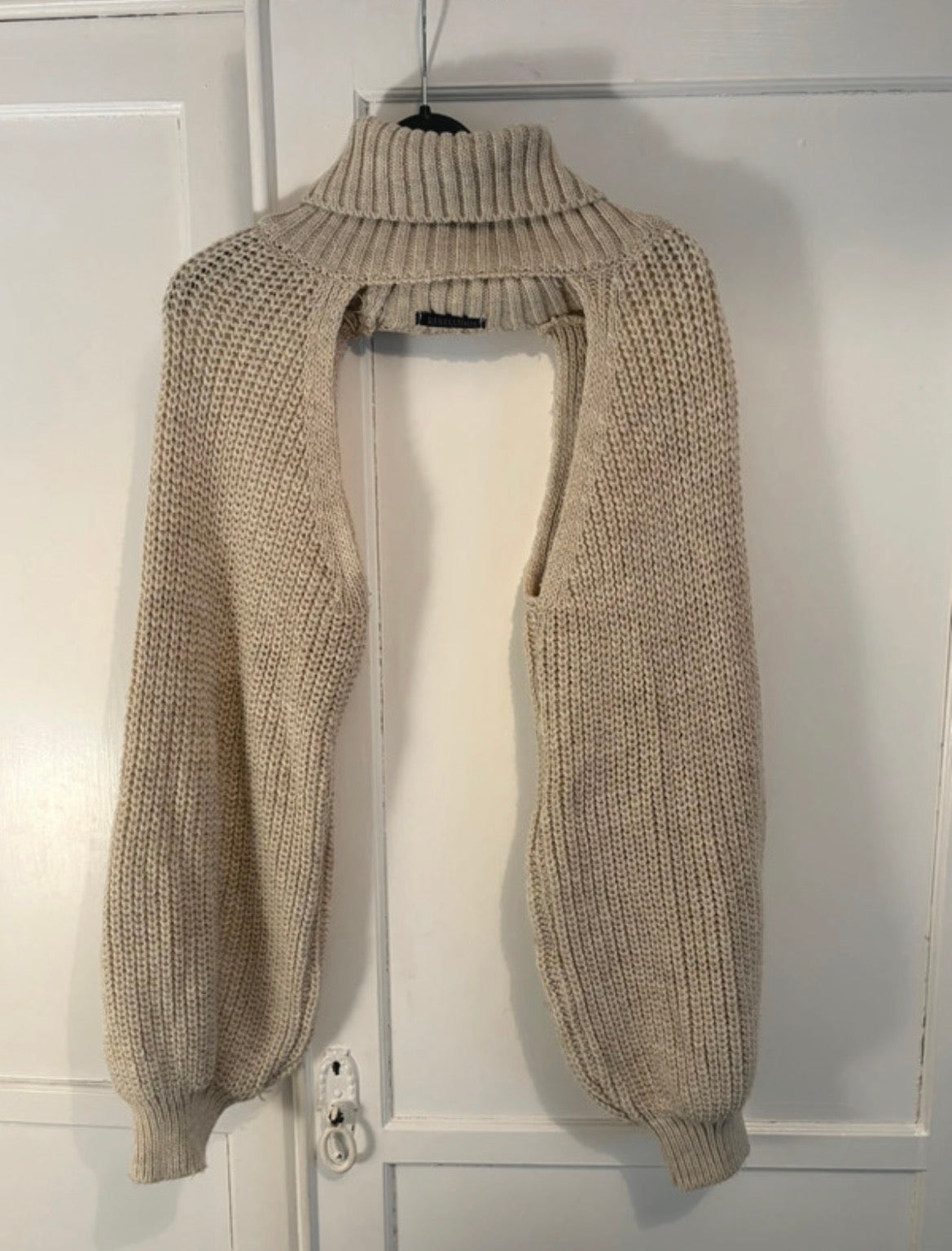 Rebellious Chunky Knit Turtleneck Shrug