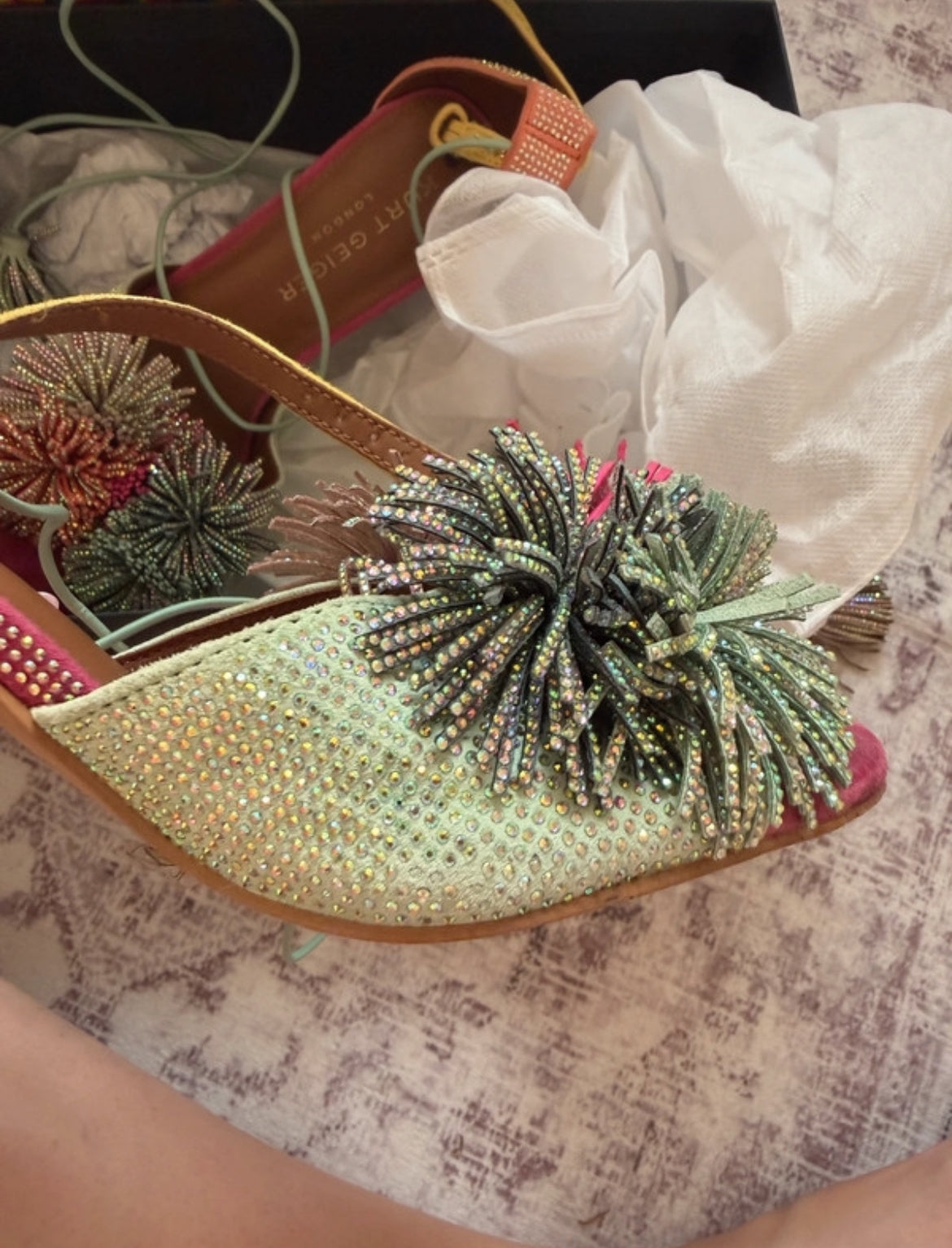 Kurt Geiger embellished heels с истински statement дизайн