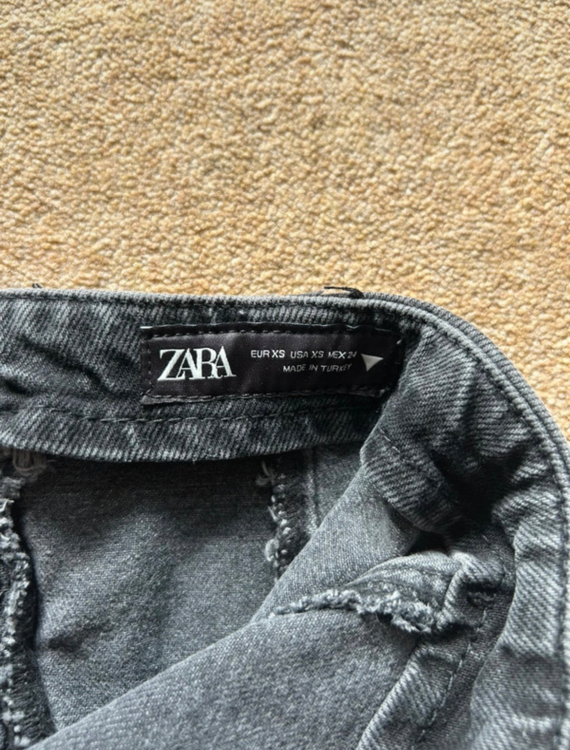 Zara Rhinestone Spiderweb Denim Corset