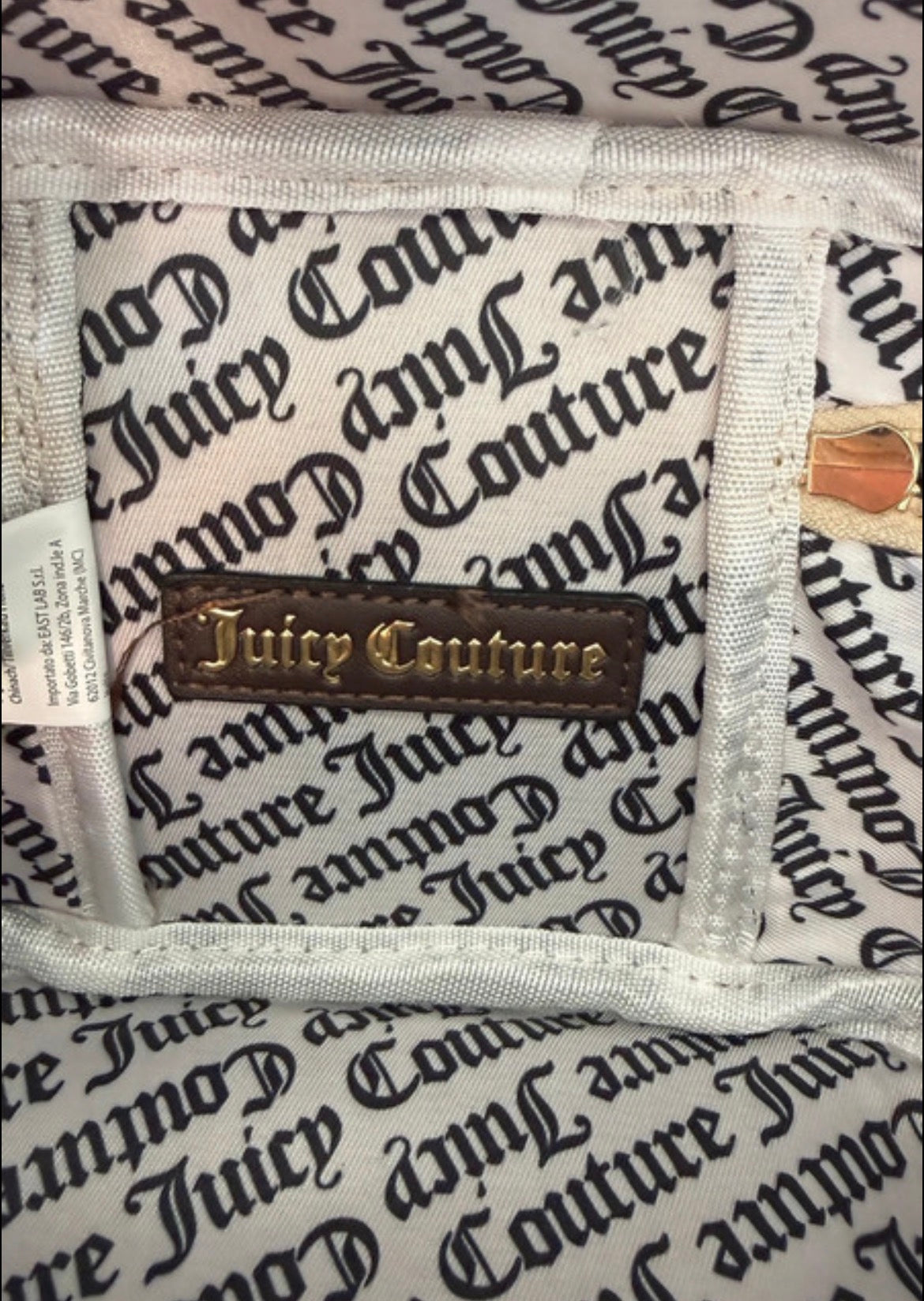 Juicy Couture Ecru Vanity Crossbody чанта