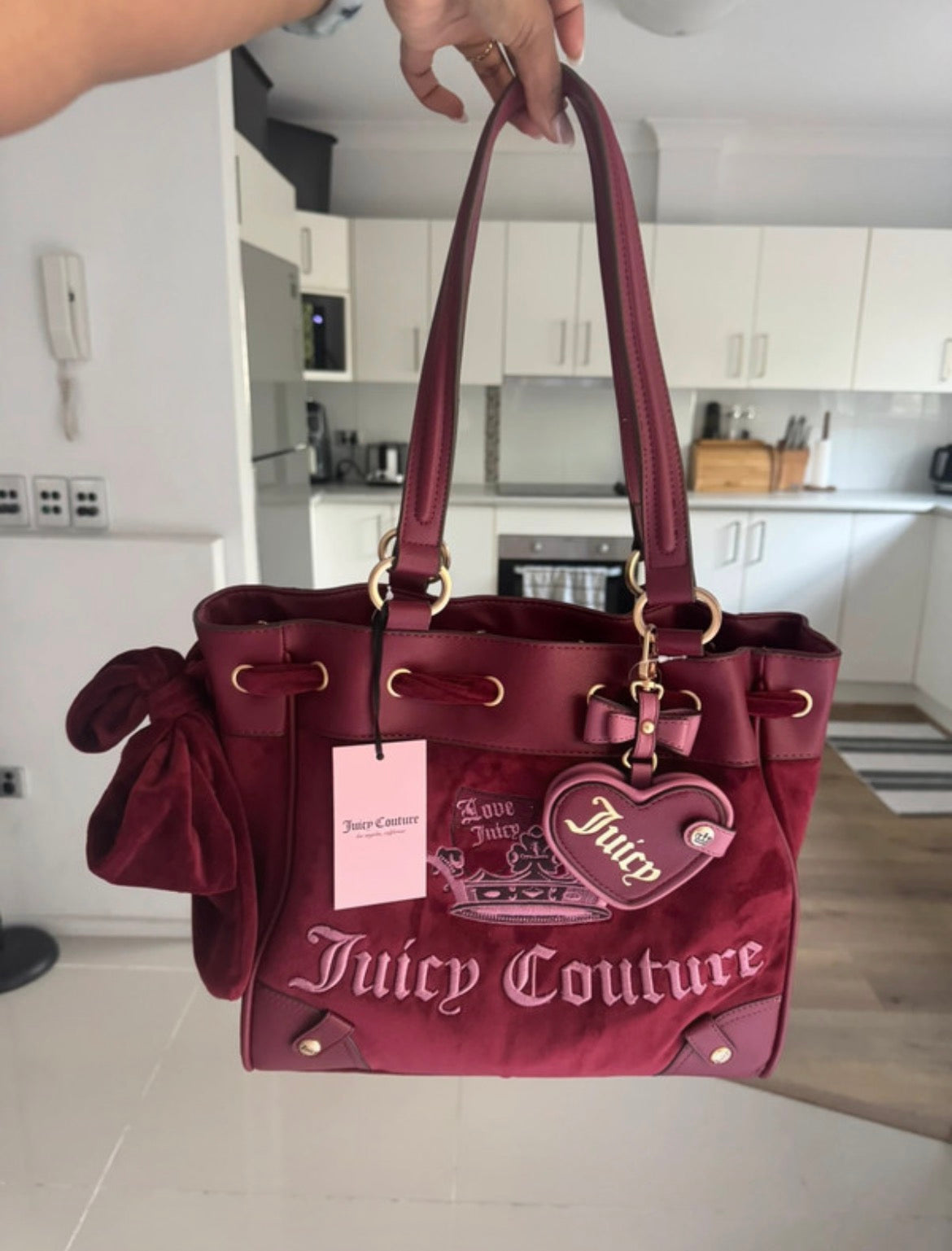 Чанта Juicy Couture Daydreamer в бордо
