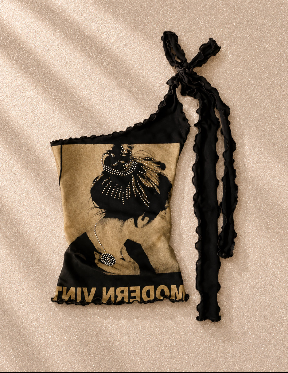 Vintage Y2K printed top – оригинален early 2000s модел