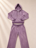 Велурен ангуг Juicy Couture в лилав нюанс