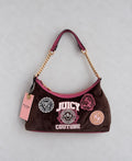 Juicy Couture Varsity велурена чанта