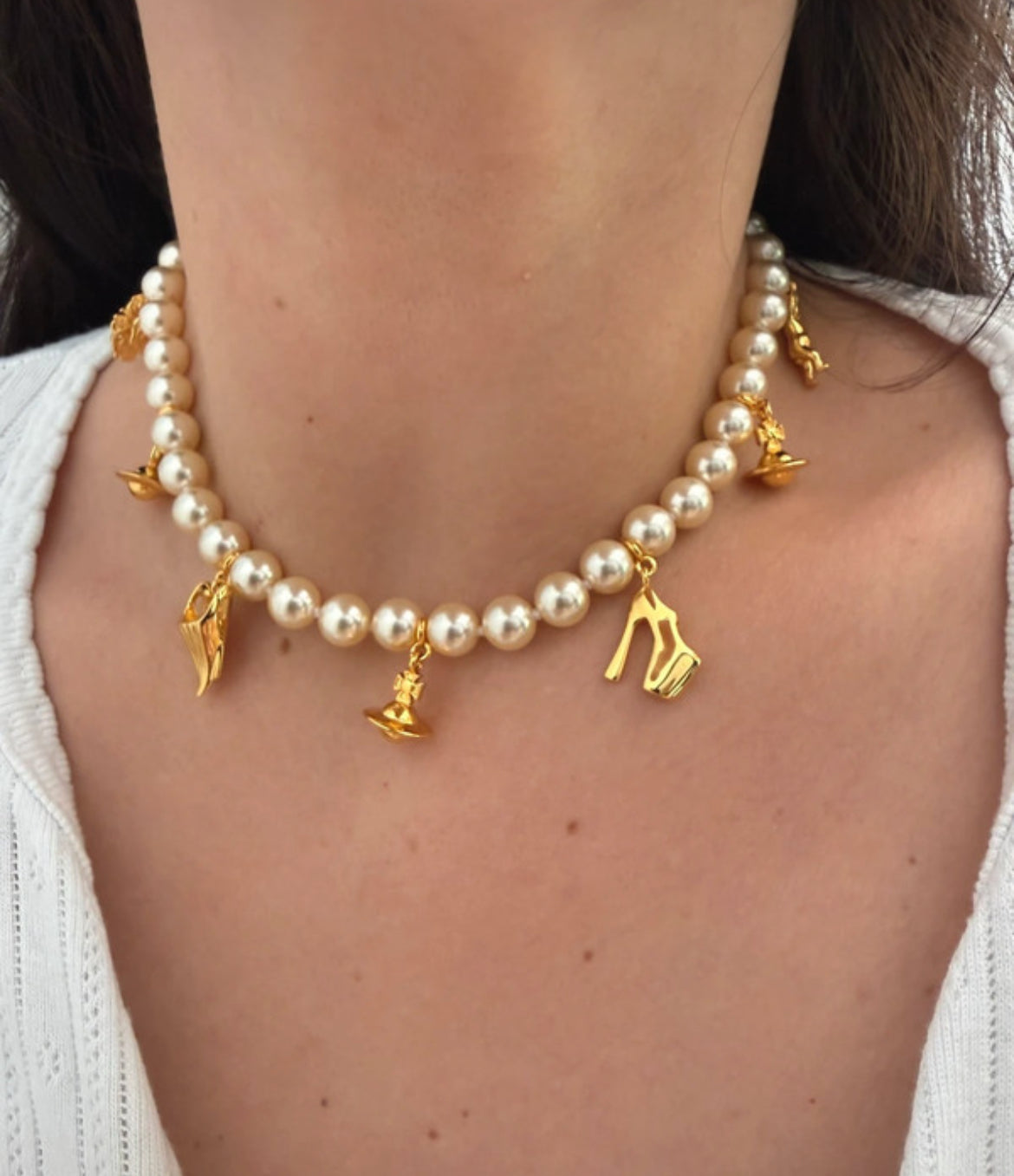 Колие Vivienne Westwood Charms & Pearls