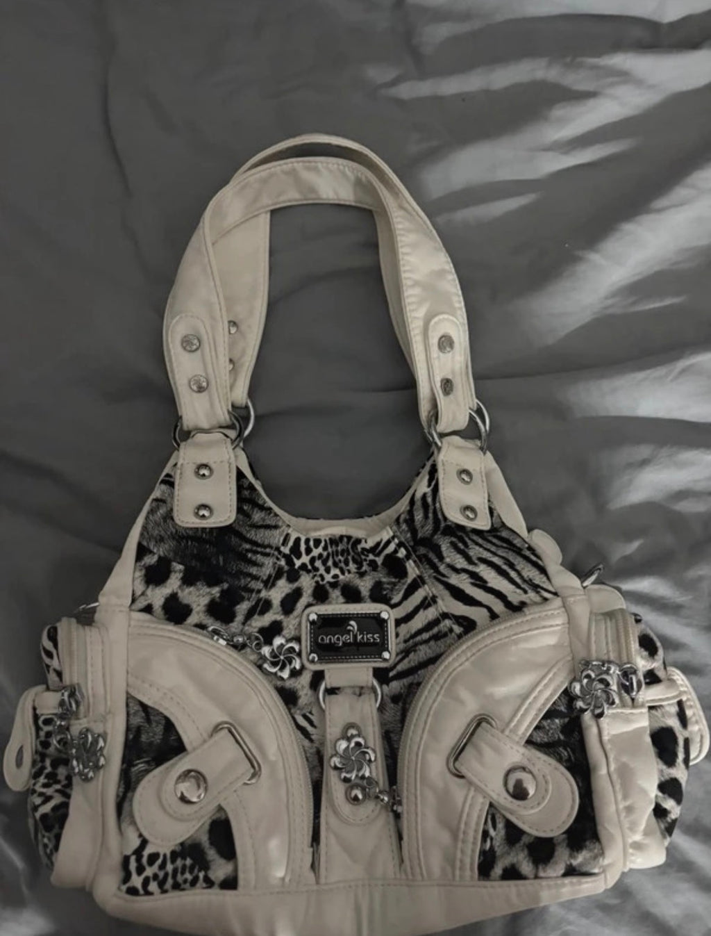 Angel Kiss Animal Print Y2K чанта