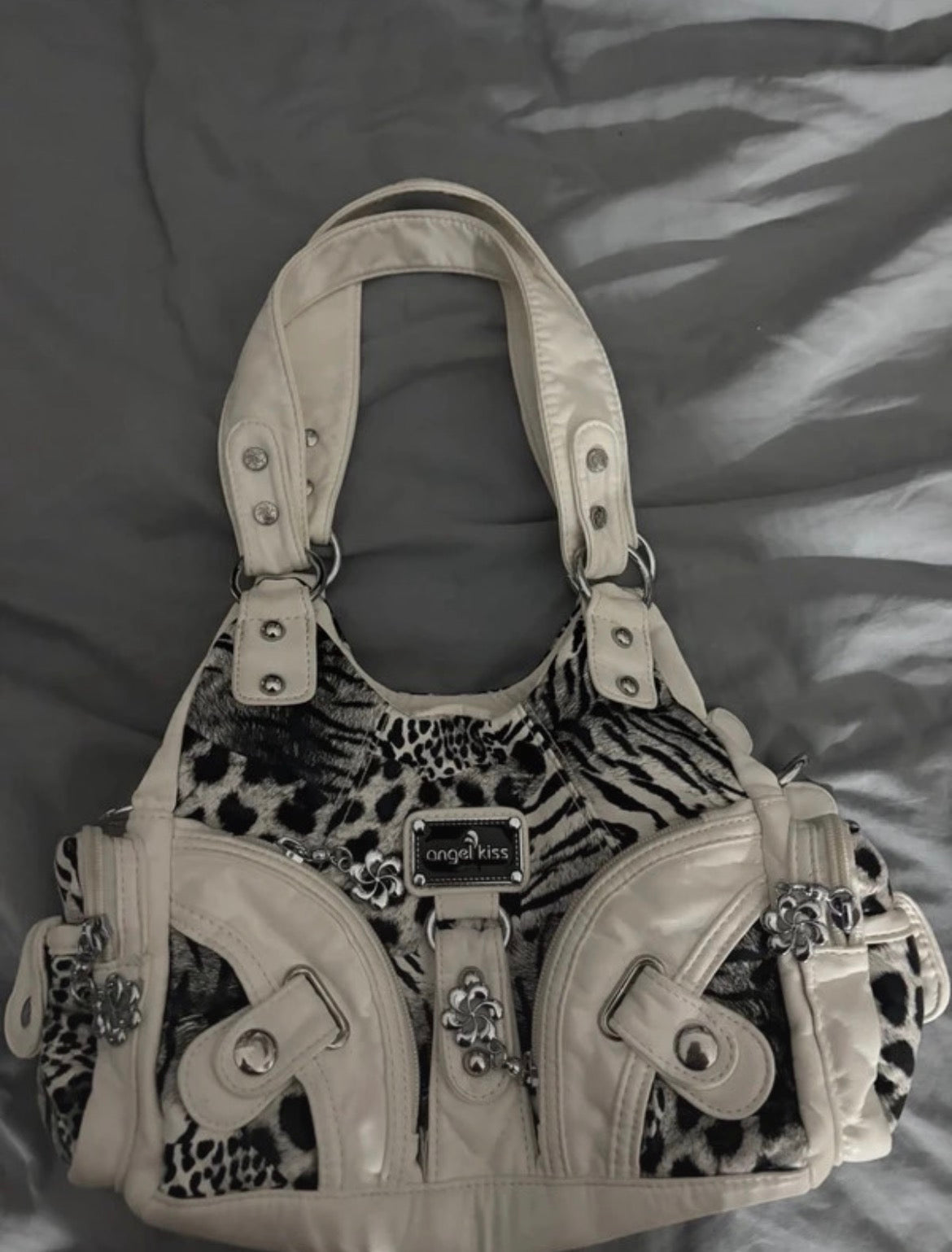 Angel Kiss Animal Print Y2K чанта