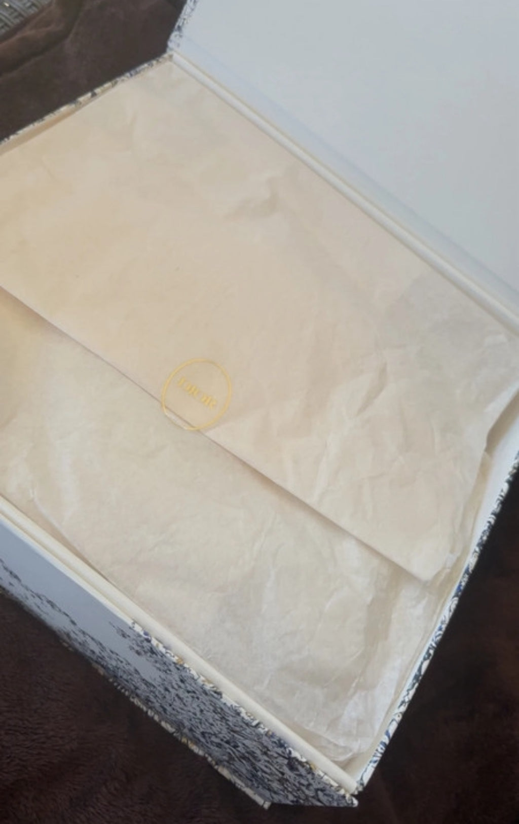 Dior Saddle чанта в емблематичния Blue Dior Oblique Jacquard