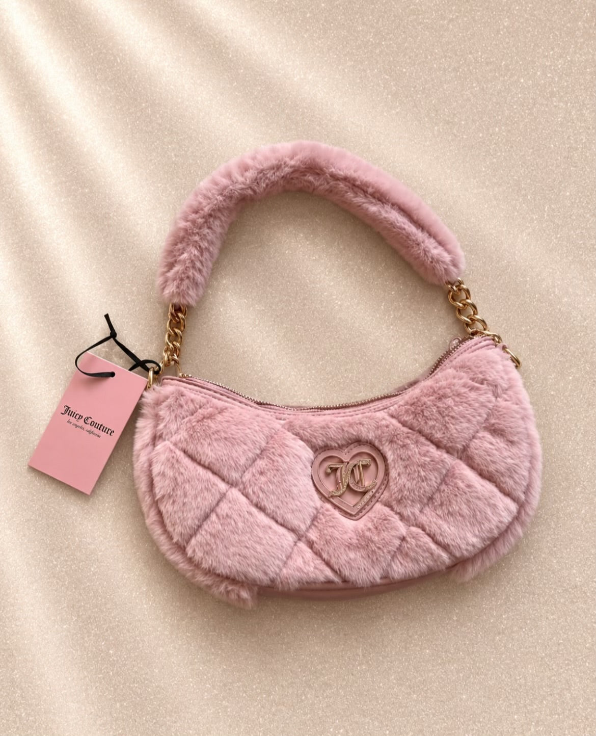 Juicy Couture shoulder bag в mauve pink