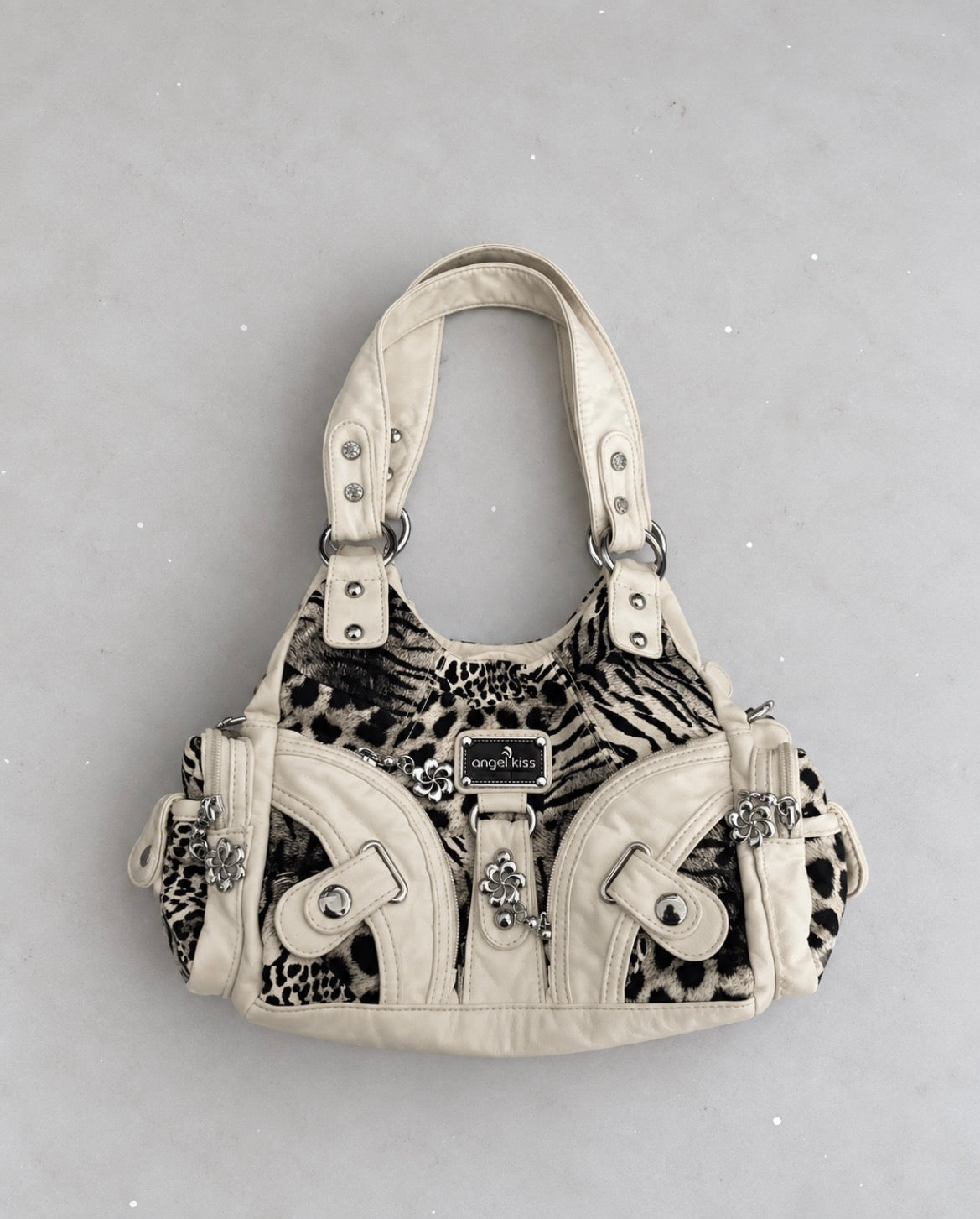 Angel Kiss Animal Print Y2K чанта