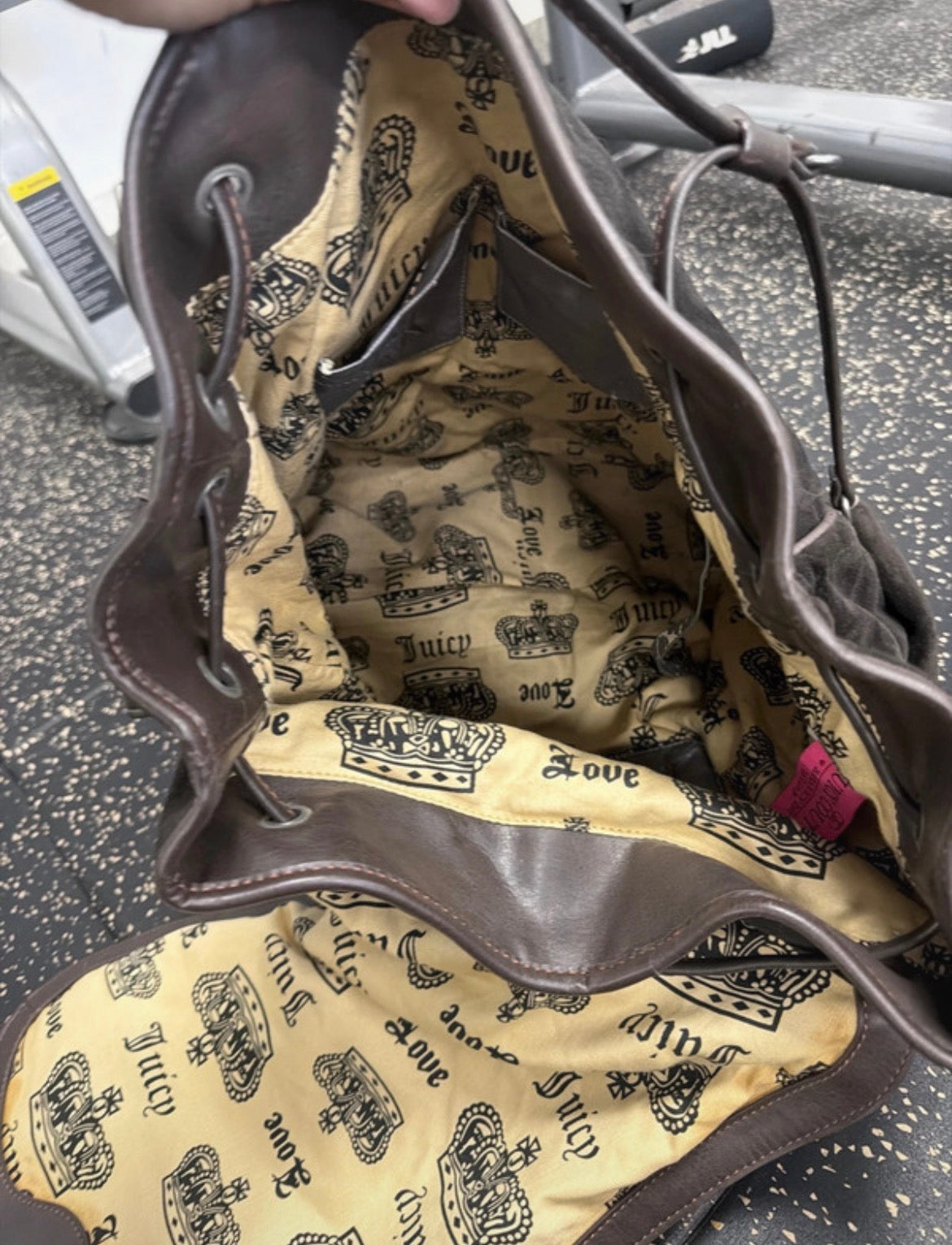 Juicy Couture University Vintage Y2K велурена раница