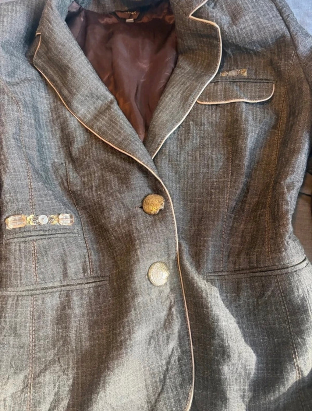 Vintage 90s Moodus Art Tailored Blazer
