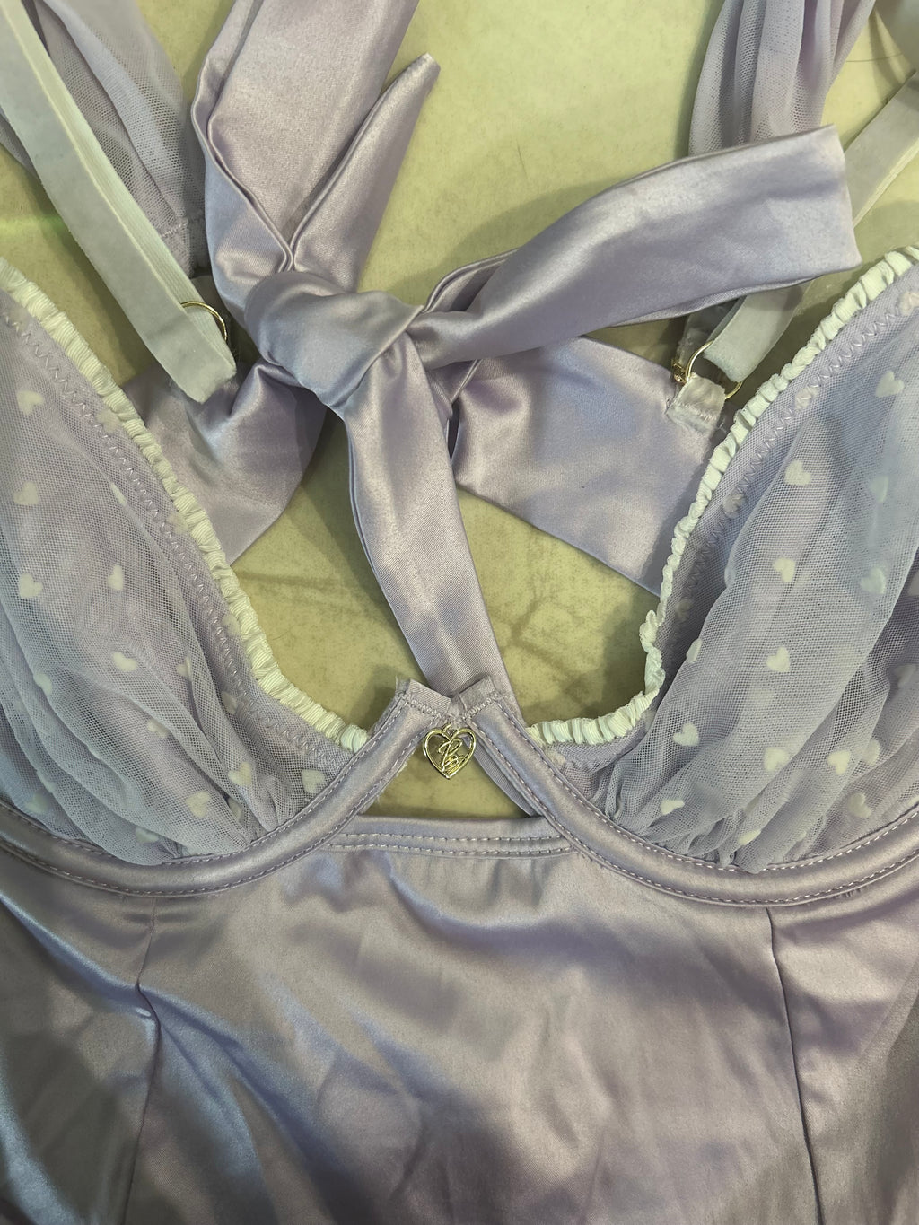 Bydee Lilac Satin Mini рокля