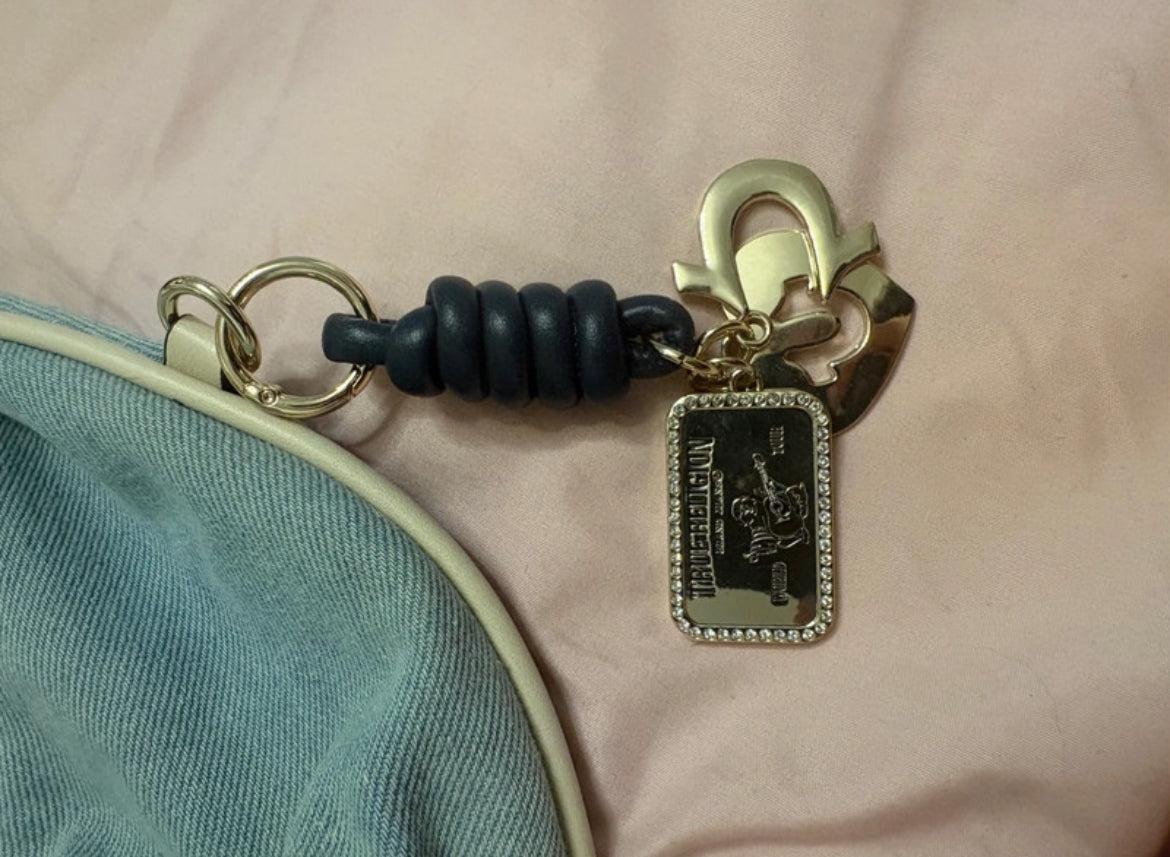 True Religion shoulder bag в светлосин denim