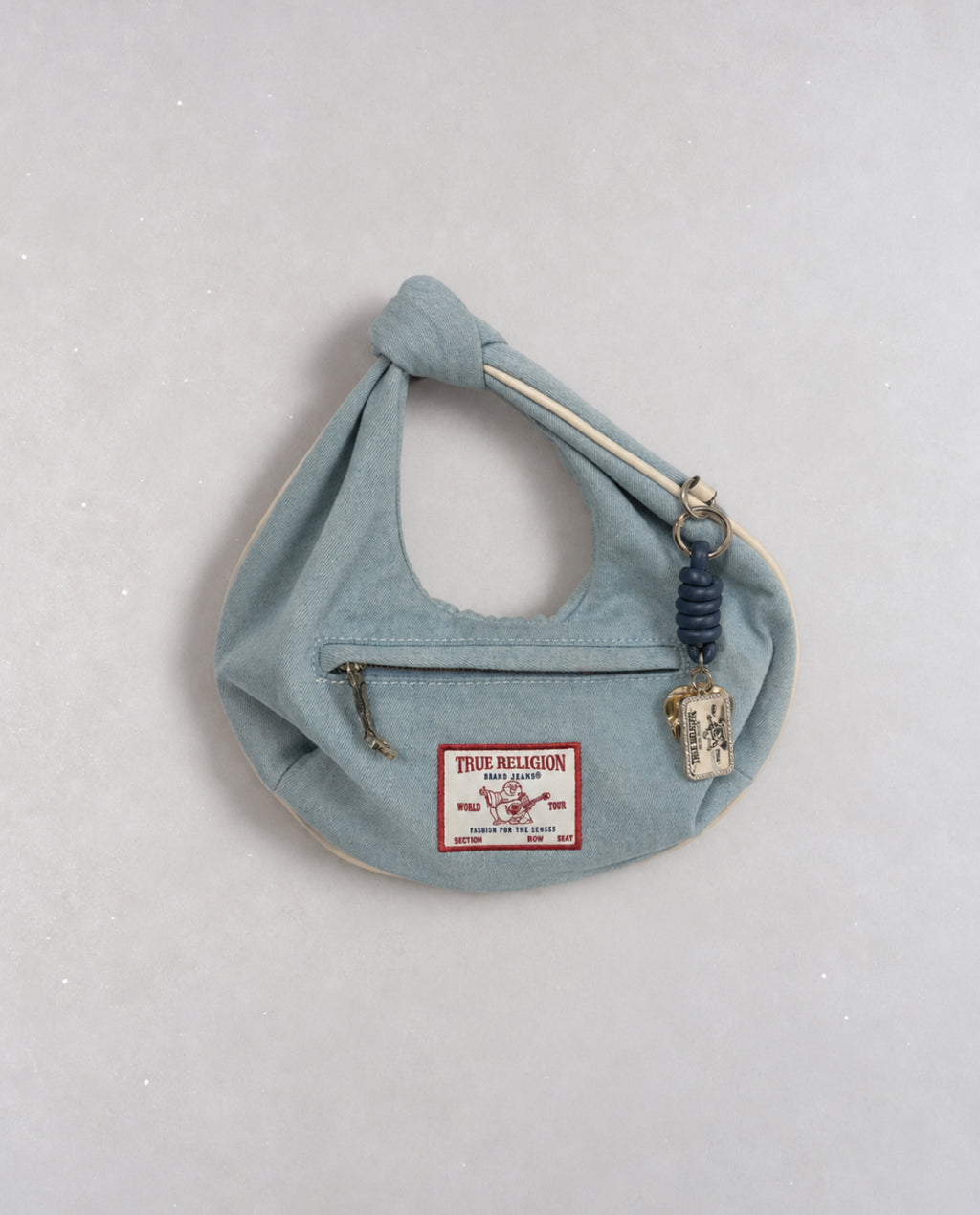 True Religion shoulder bag в светлосин denim
