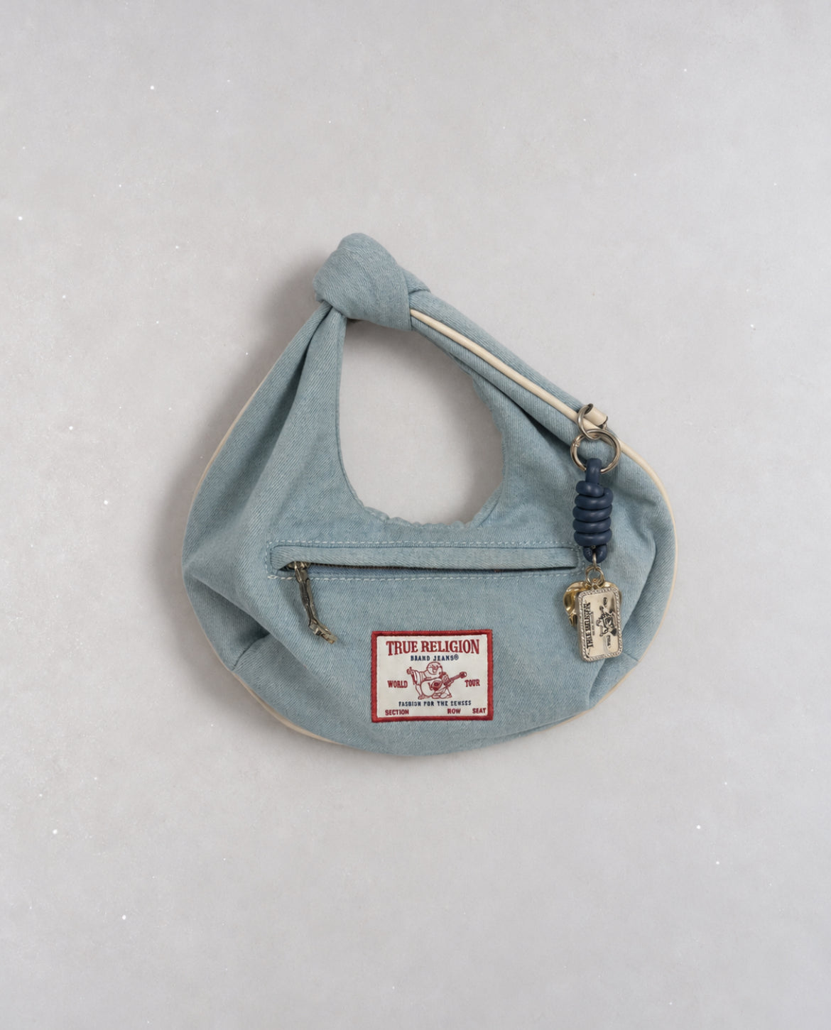 True Religion shoulder bag в светлосин denim