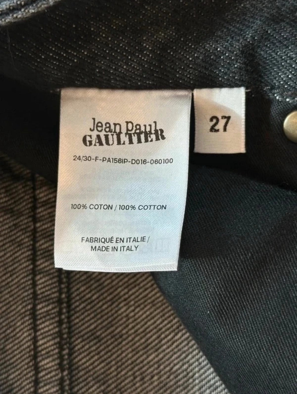 Jean Paul Gaultier – Body Marinière Printed Wide-Leg Jeans