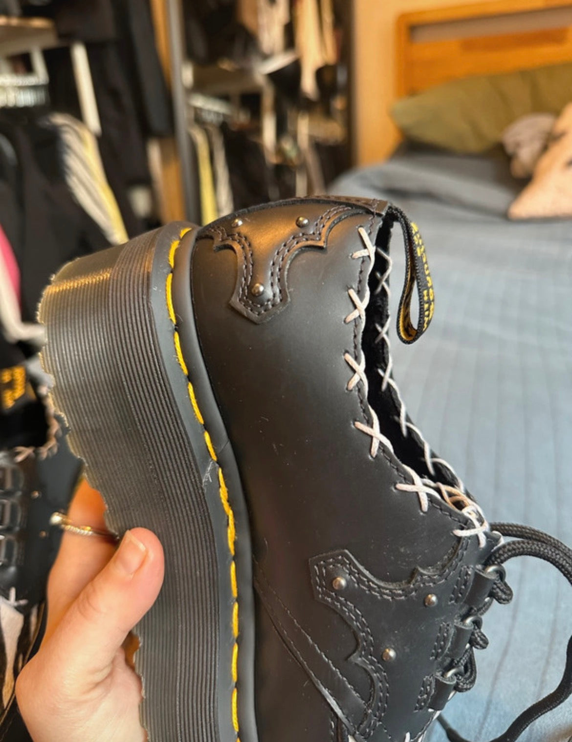 Dr. Martens Ramsey Monk Zebra Print Creepers - 38