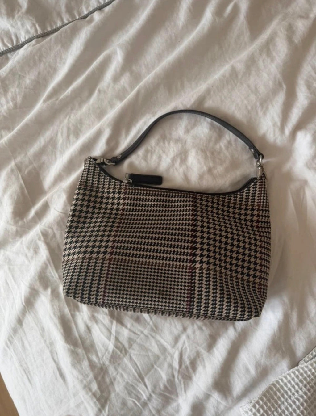 Ralph Lauren Houndstooth Shoulder чанта
