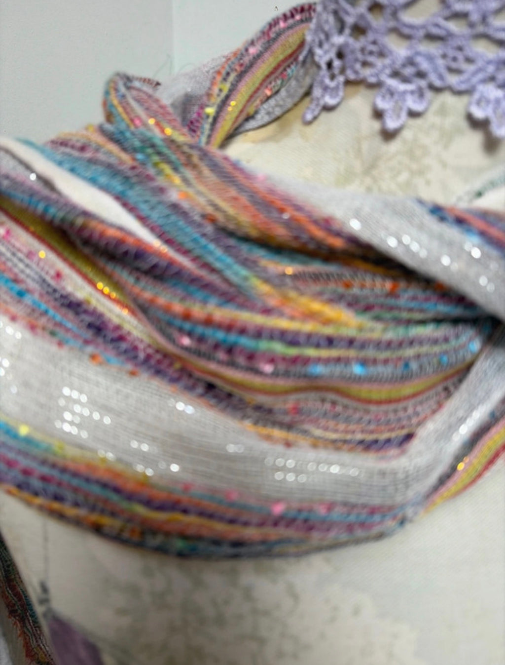 Boho Multicolour Woven шал