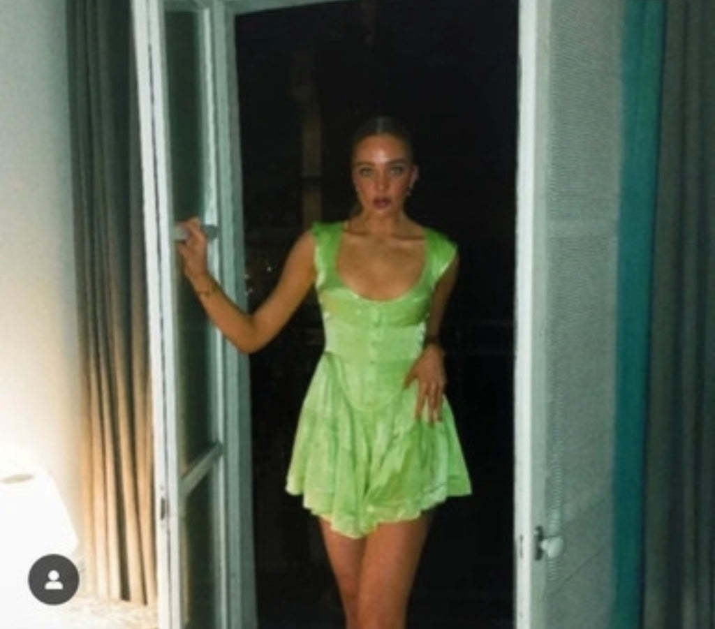 Ромпър Vanessa Mooney в ярък лайм нюанс - M