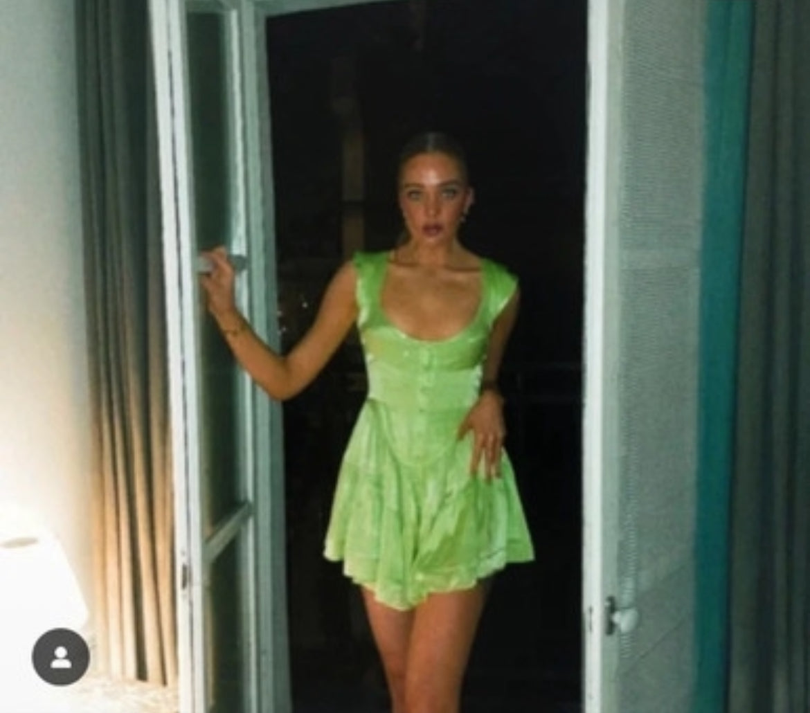 Ромпър Vanessa Mooney в ярък лайм нюанс - M