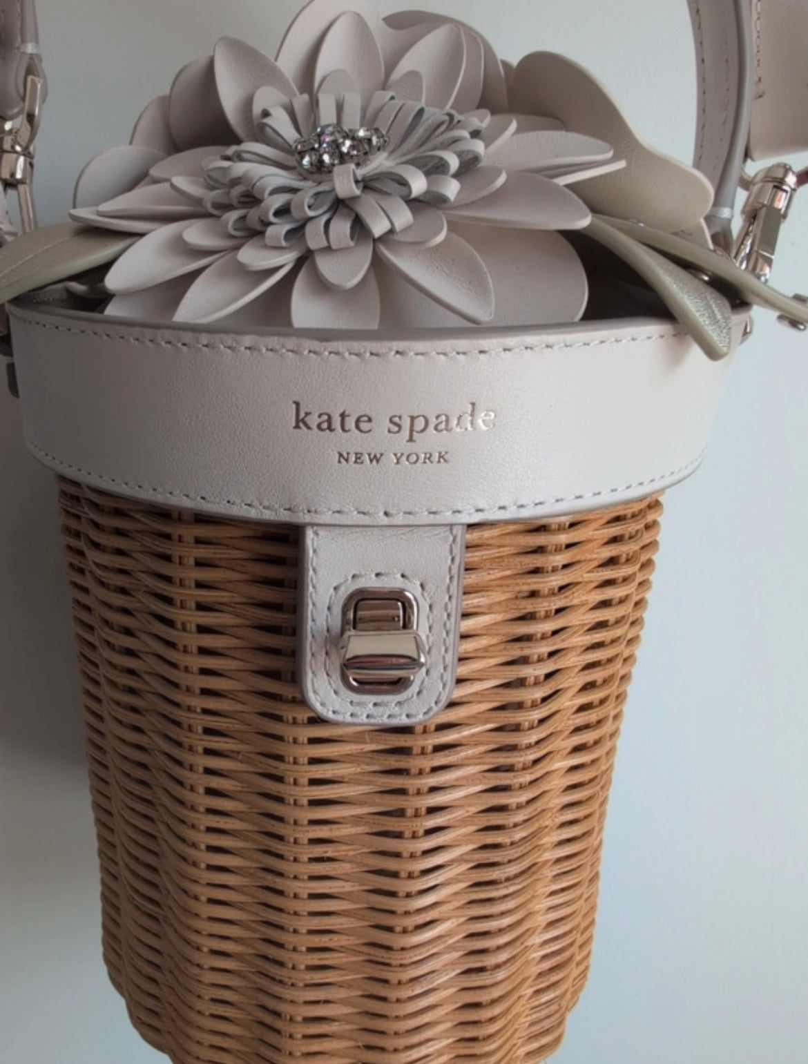 Чанта Kate Spade Bridal Wicker Flower Pot Crossbody