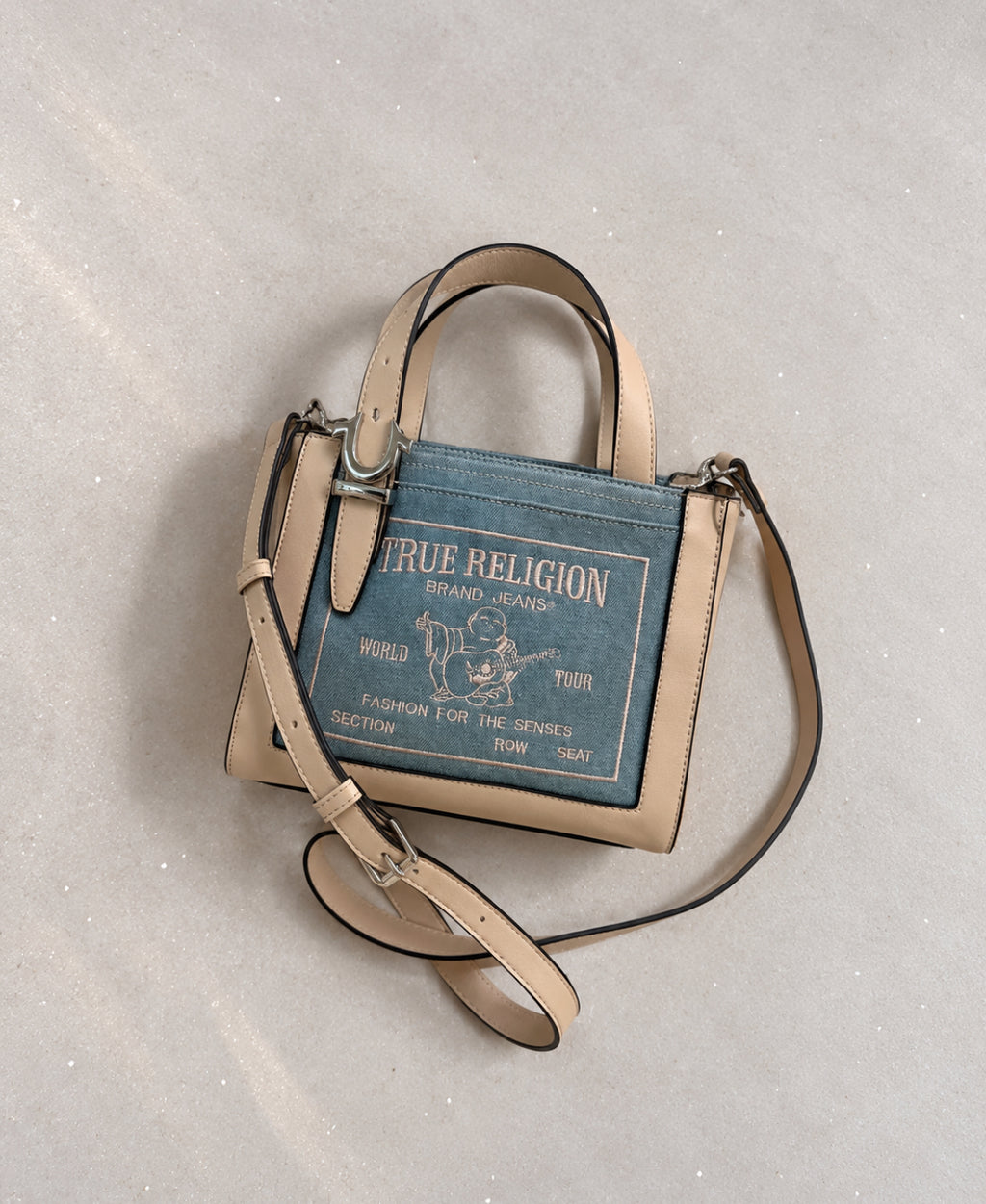 True Religion handbag със структурирана правоъгълна форма