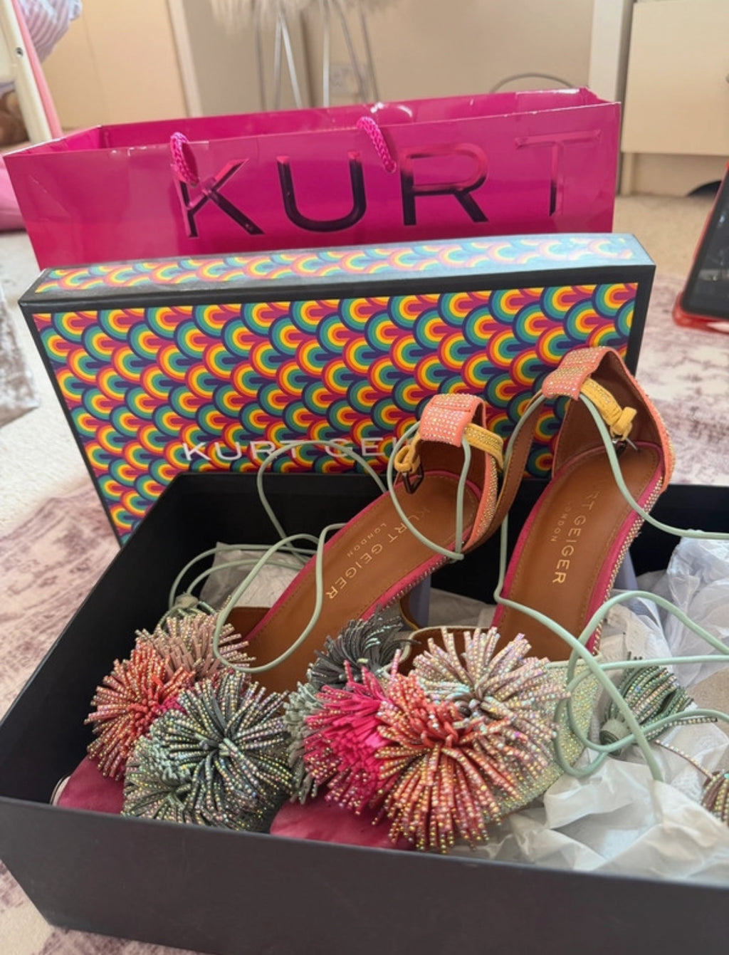 Kurt Geiger embellished heels с истински statement дизайн