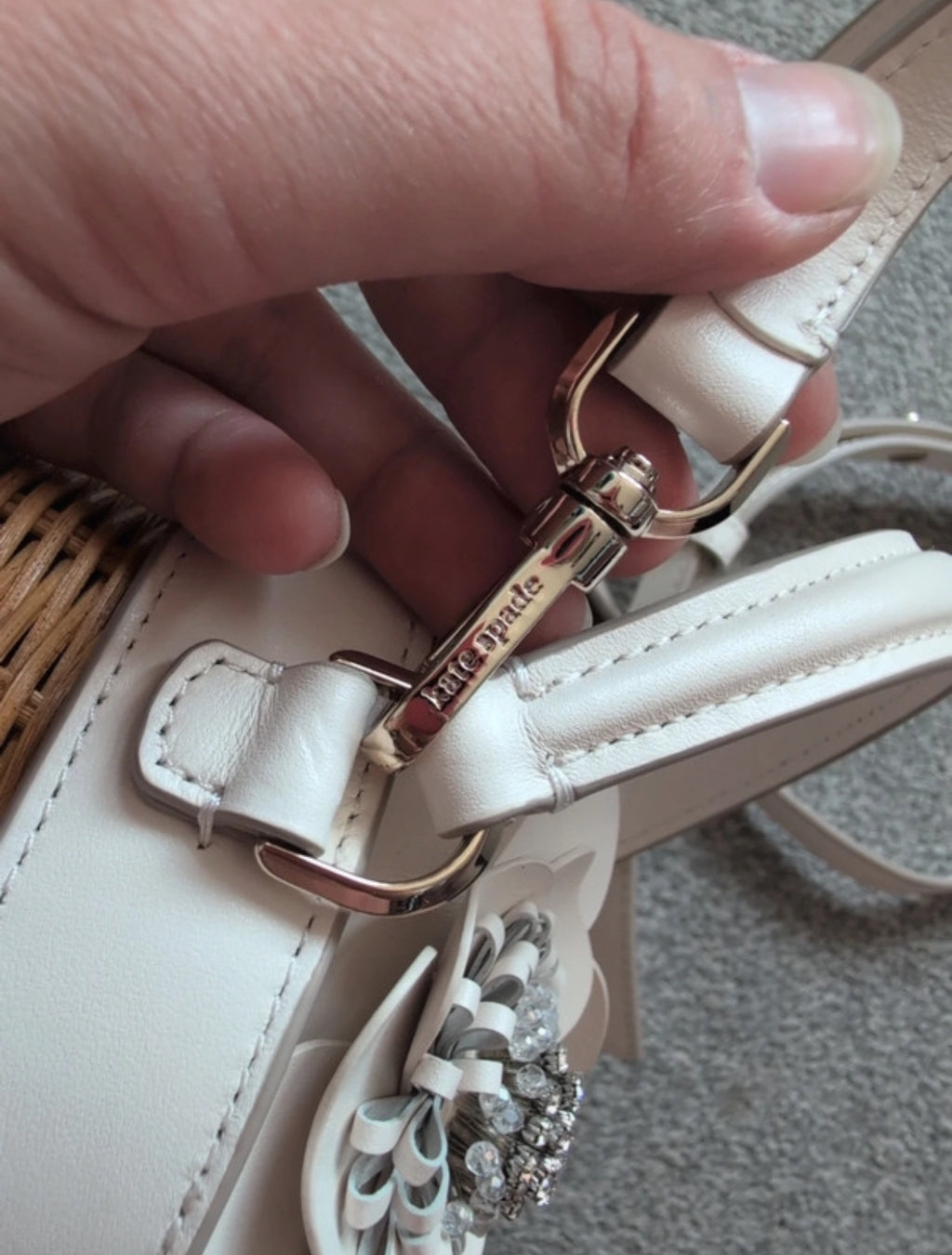 Чанта Kate Spade Bridal Wicker Flower Pot Crossbody