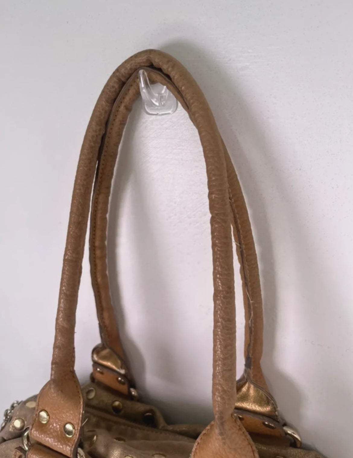 Vintage Y2K Kathy Van Zeeland Studded Shoulder чанта