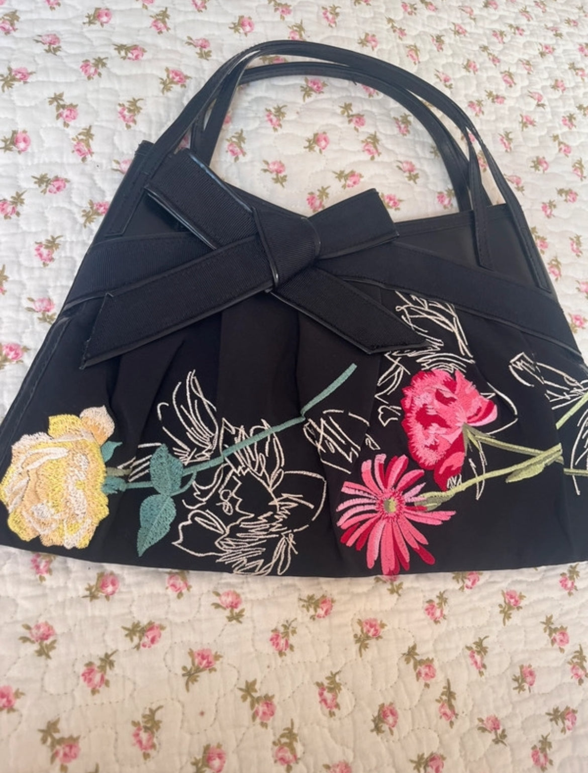 Копринена винтидж чанта Karen Millen