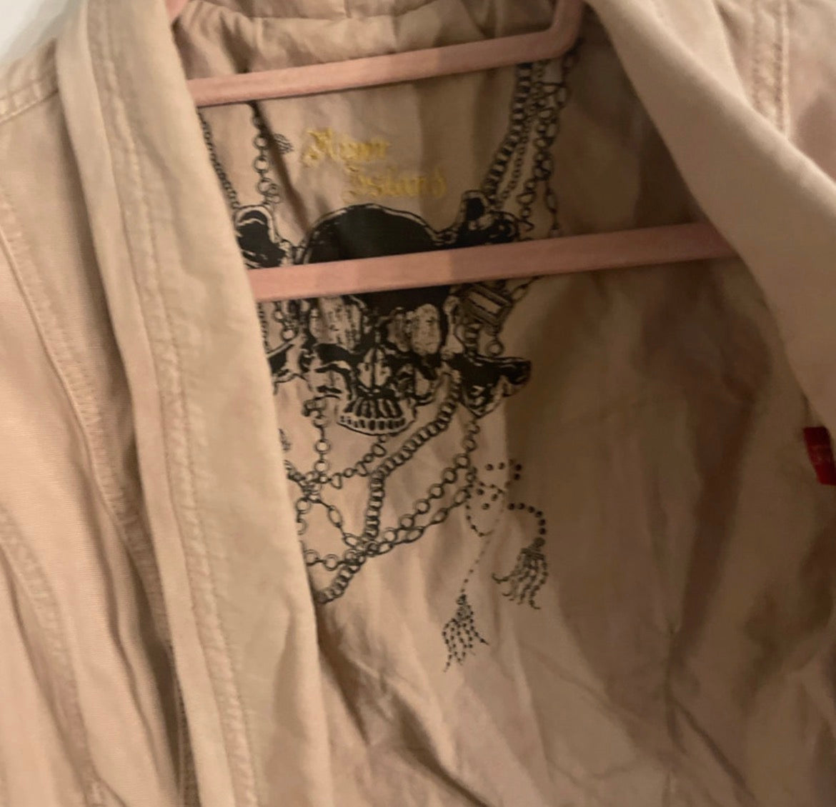Vintage River Island Cropped Military яке