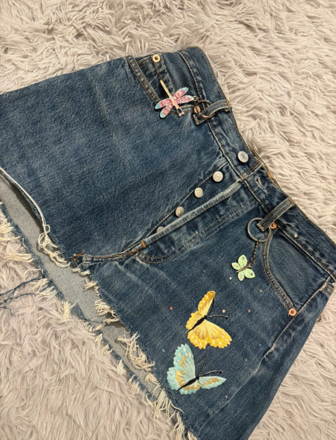 Vintage Levi’s x Paul’s Boutique Reworked Denim Mini Skirt