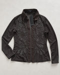 Drôle de Copine Sheer Embellished Brown риза