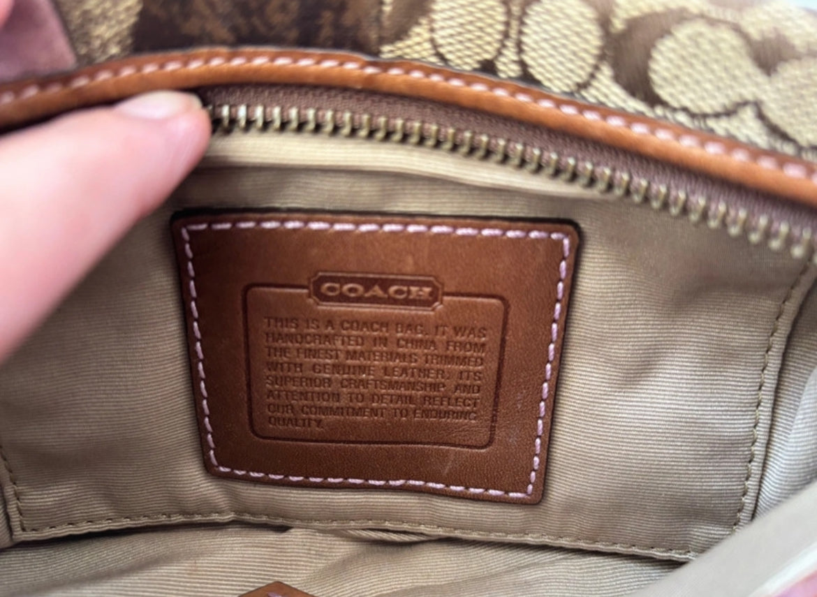 Винтидж Coach Patchwork shoulder bag
